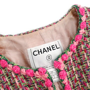 Chanel 2002 Collarless Jacket Pink #38