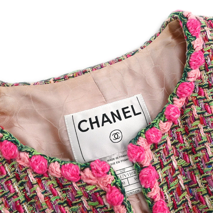 Chanel 2002 Collarless Jacket Pink #38