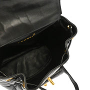 Chanel Black Lambskin Large Duma Backpack