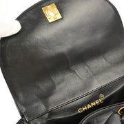 Chanel Black Lambskin Large Duma Backpack