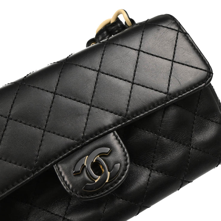 Chanel 2000-2001 Black Lambskin Shoulder Bag