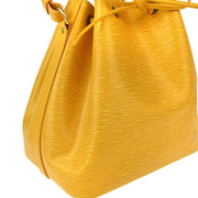 Louis Vuitton 1998 Yellow Epi Petite Noe Bucket Shoulder Bag M44109