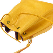 Louis Vuitton 1998 Yellow Epi Petite Noe Bucket Shoulder Bag M44109