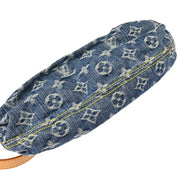 Louis Vuitton 2006 Blue Monogram Denim Mini Pleaty Handbag M95050