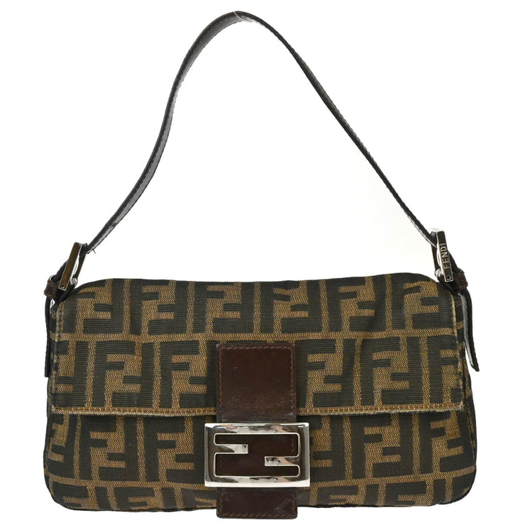 Fendi Brown Zucca Baguette Handbag