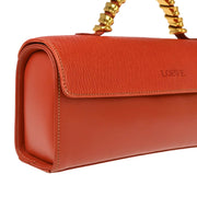 Loewe Orange Twist Leather Belasquez Handbag