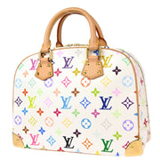 Louis Vuitton 2004 White Monogram Multicolor Trouville Handbag M92663