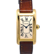 Cartier Tank Americaine Ref.2482 Quartz Watch 18KYG Crocodile