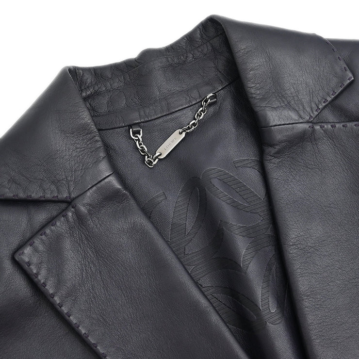 Loewe Single Breasted Jacket Lambskin Black #34