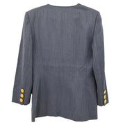 Christian Dior Collarless Jacket Gray #M