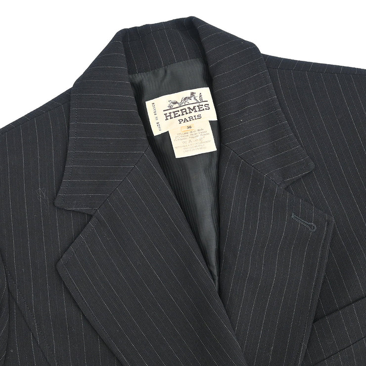 Hermes Single Breasted Jacket Black #36