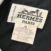 Hermes Single Breasted Jacket Black #36