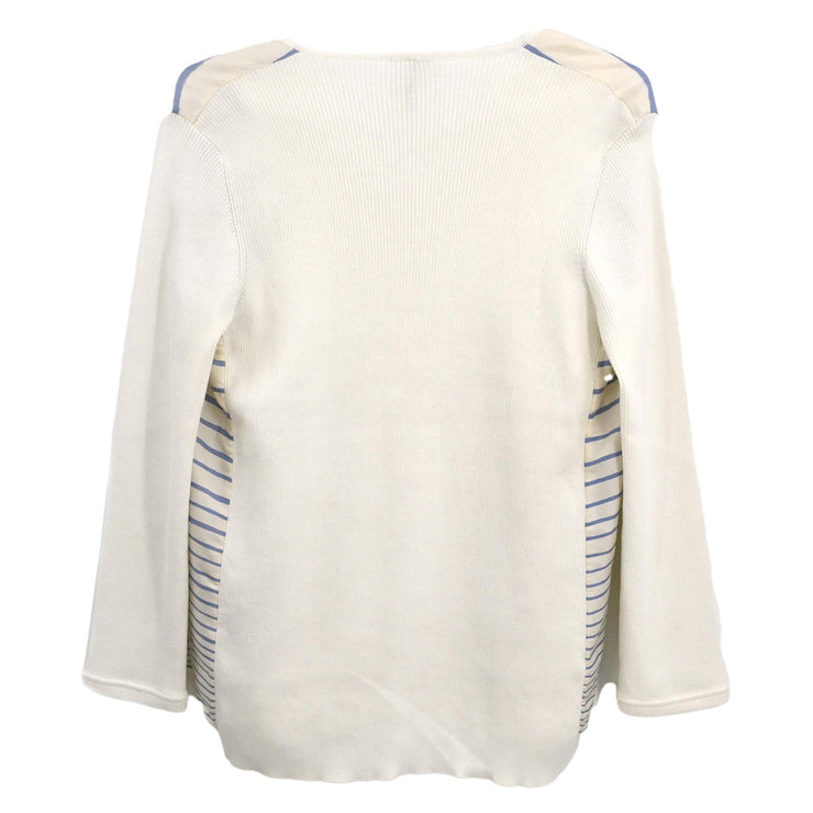 Hermes Ensemble Cardigan Sleeveless White #ME