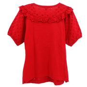 Louis Vuitton Short Sleeve Top Red #L