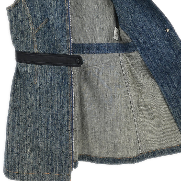 Louis Vuitton Zip Up Sleeveless Denim Jacket Indigo CA36929 #42