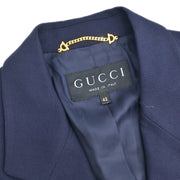 Gucci Single Breasted Jacket Navy #42