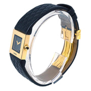 Chanel Matelasse Watch 18KYG Black