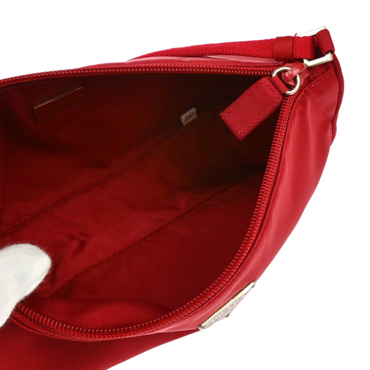 Prada Red Nylon Handbag