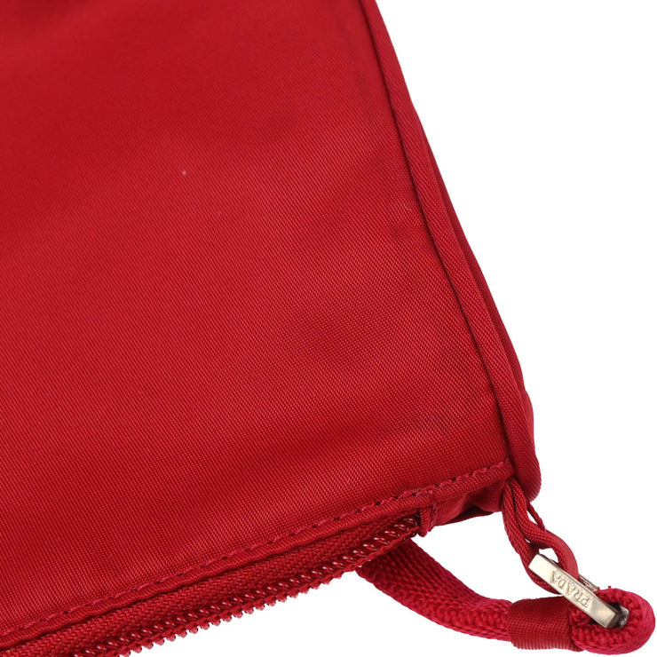 Prada Red Nylon Handbag