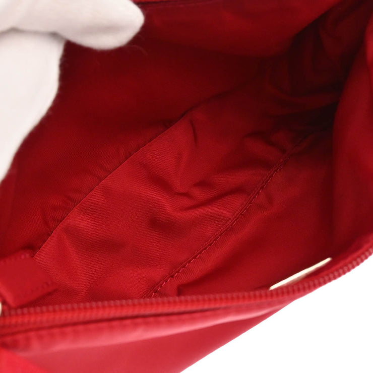 Prada Red Nylon Handbag