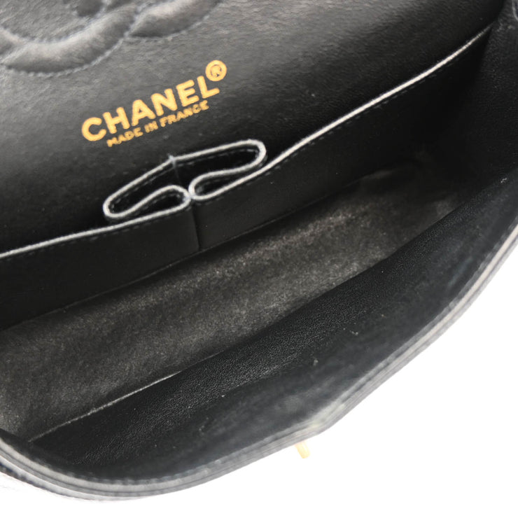 Chanel * 2001-2003 Black Caviar Small Classic Double Flap Shoulder Bag