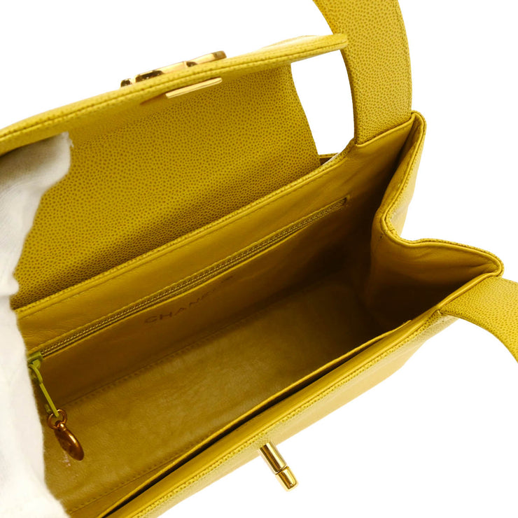 Chanel * 1997-1999 Yellow Caviar Handbag