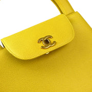 Chanel * 1997-1999 Yellow Caviar Handbag