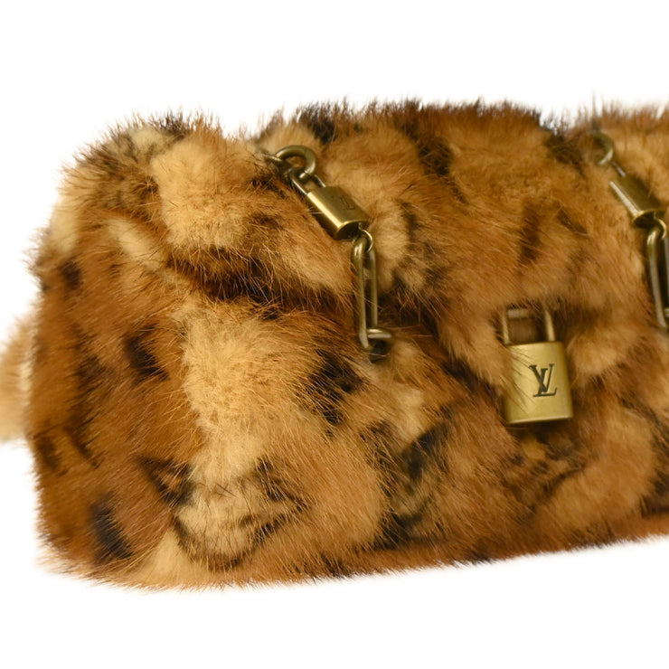 Louis Vuitton * 2004 Mink Extraordinaire Mini Papillon M92703