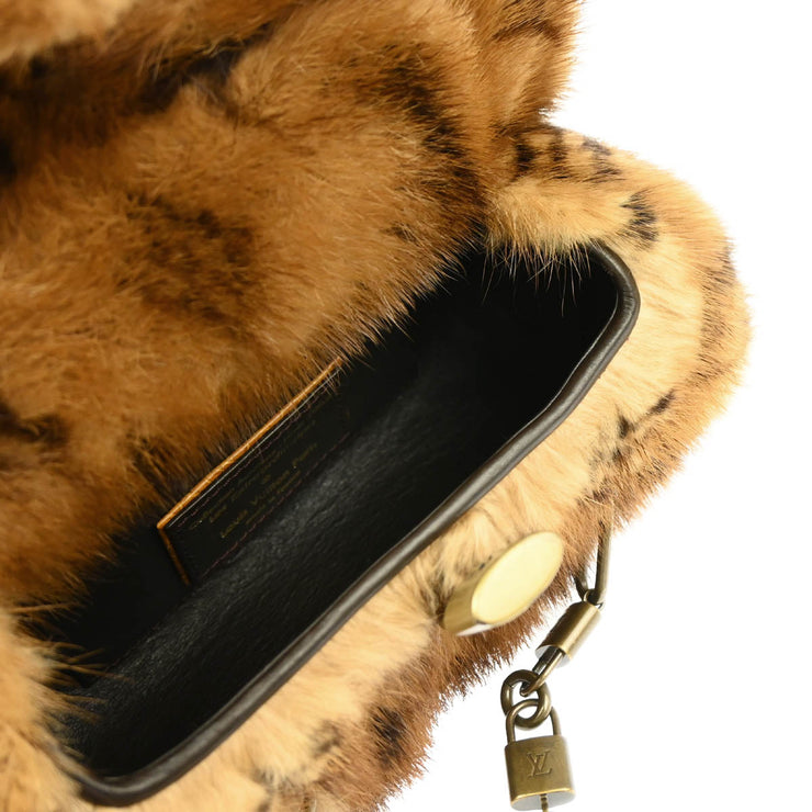 Louis Vuitton * 2004 Mink Extraordinaire Mini Papillon M92703