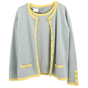 Chanel 1996 Ensemble Cardigan Light Blue #44