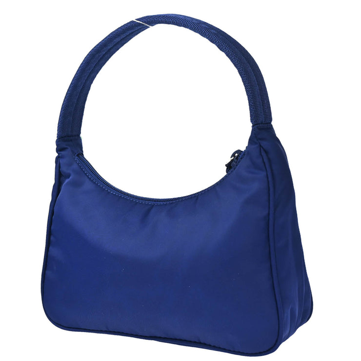 Prada Blue Nylon Handbag