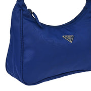 Prada Blue Nylon Handbag