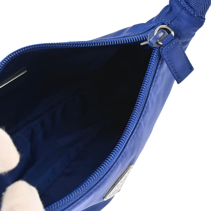 Prada Blue Nylon Handbag