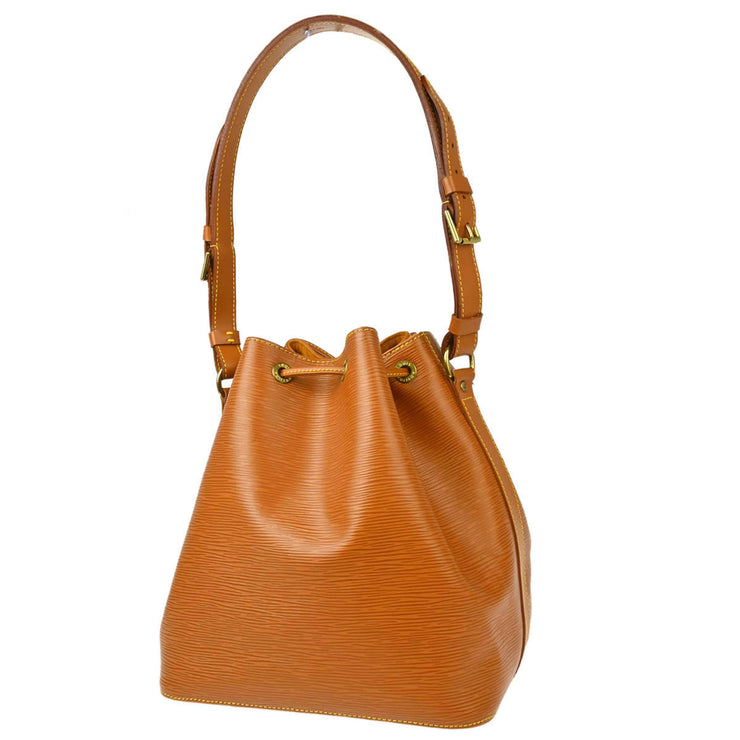 Louis Vuitton 1997 Brown Epi Petite Noe Bucket Shoulder Bag M44108