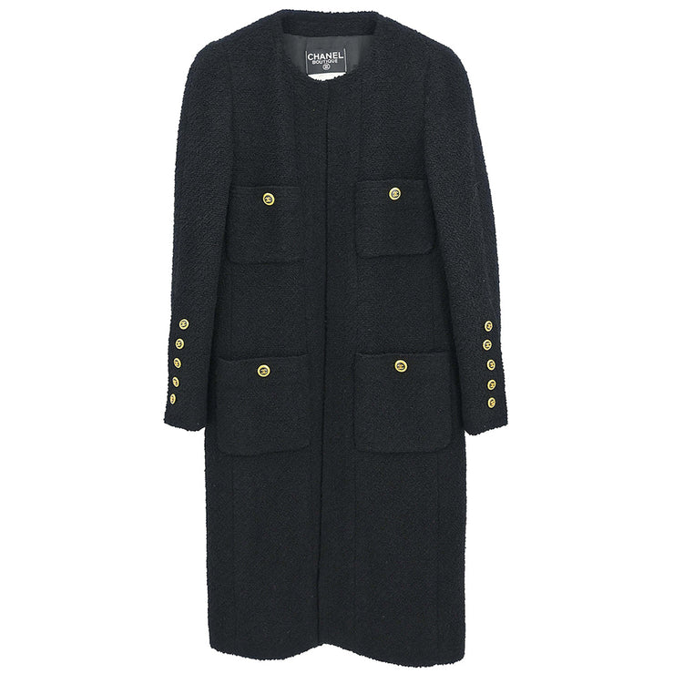 Chanel 1994 Coat Black #40