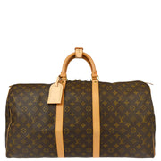 Louis Vuitton 1999 Monogram Keepall 55 Travel Duffle Handbag M41424