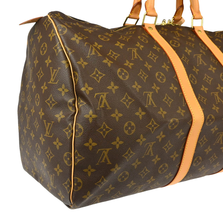 Louis Vuitton 1999 Monogram Keepall 55 Travel Duffle Handbag M41424