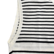 Chanel Sleeveless Top Black White #42