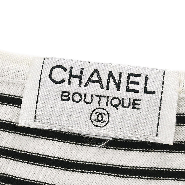 Chanel Sleeveless Top Black White #42