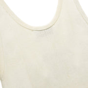 Chanel Sleeveless Tank Top White #40