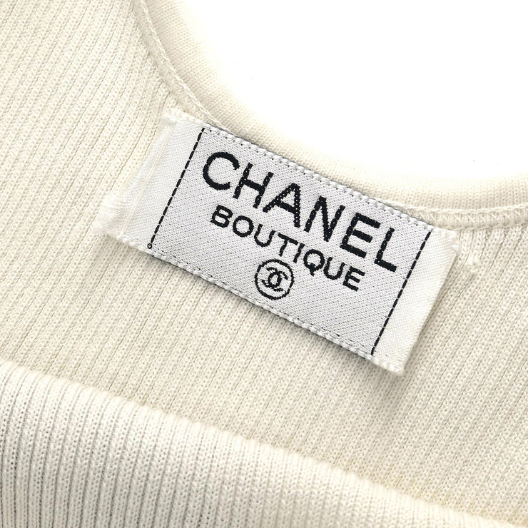 Chanel Sleeveless Tank Top White #40