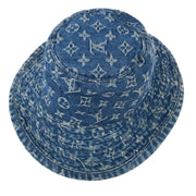 Louis Vuitton Blue Monogram Denim Bucket Hat #S Small Good