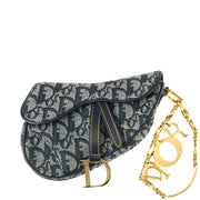 Christian Dior * 2000 Navy Trotter Saddle Pouch