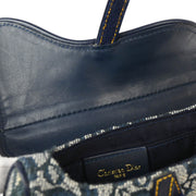 Christian Dior * 2000 Navy Trotter Saddle Pouch