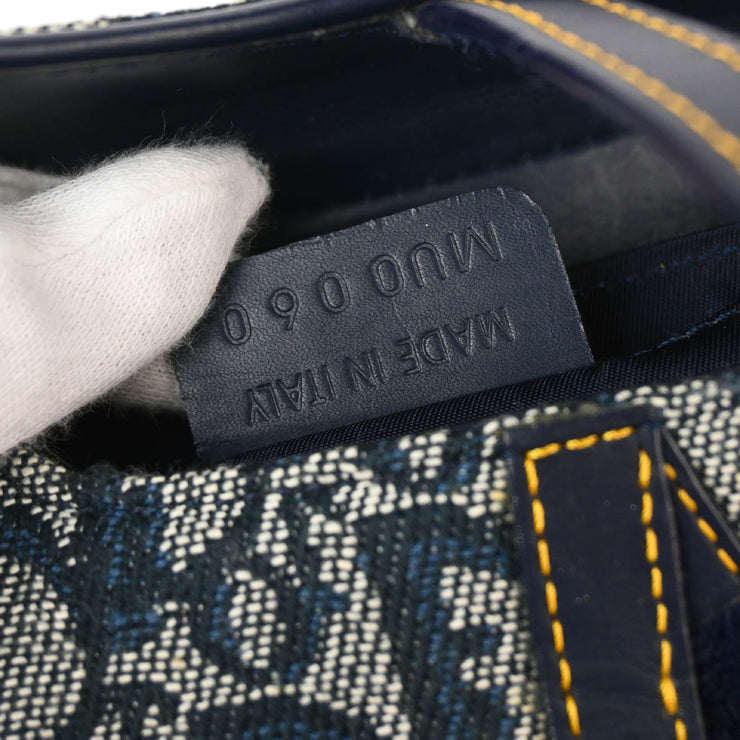 Christian Dior * 2000 Navy Trotter Saddle Pouch