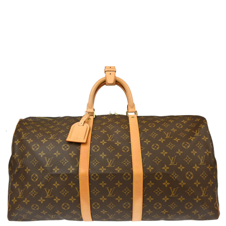 Louis Vuitton 2000 Monogram Keepall 55 Travel Duffle Handbag M41424