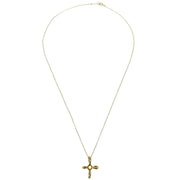 Tiffany & Co. Infinity Cross Pendant Necklace 18KYG