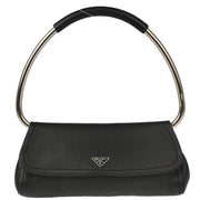 Prada * Black Leather Loop Bag Handbag