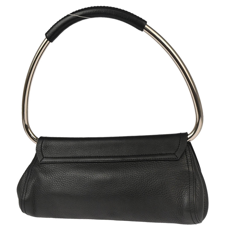 Prada * Black Leather Loop Bag Handbag