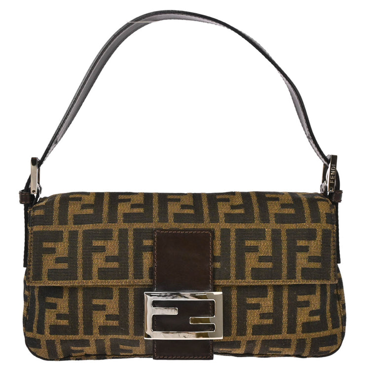 Fendi Brown Zucca Baguette Handbag